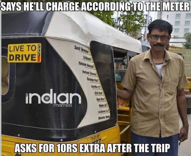 Auto Guy in India - Indian Memes